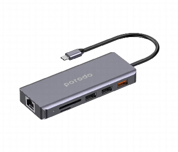 Porodo 9 In1 100W Usb C Pd Hub Front View - ID 7148521