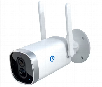 Powerology Wireless Outdoor Camera With Solar Panel Front View - ID 7148553