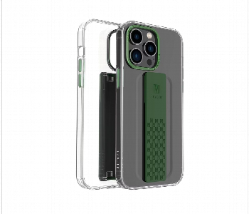 Levelo Graphia Iphone 14 Pro Max Imd Clear Case Green Front View - ID 7148564