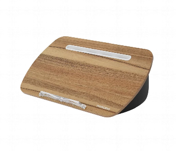 Porodo Lifestyle Laptop Stand With Pillow Base Gray Front View - ID 7148565
