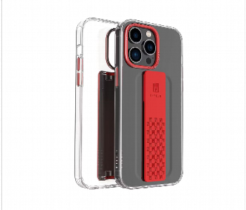 Levelo Graphia Iphone 14 Pro Imd Clear Case Red Front View - ID 7148566