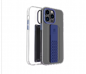 Levelo Graphia Iphone 14 Pro Imd Clear Case Blue Front View - ID 7148597