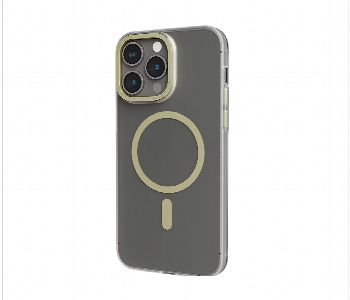 Levelo Magsafe Glory Matte Back Case For Iphone 14 Pro Max Matte Clear Champagne Front View - ID 7148606