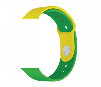 New Arrivals For Porodo Lifestyle Silicone Brazil Flag Watch Belt - ID 7148621