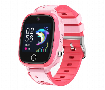 Express Delivery - Porodo 4G Kids Gps Smart Watch  Pink - ID 7148636