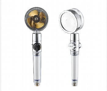 360 Degrees Rotating Turbocharged Shower Head Front View - ID 7148727