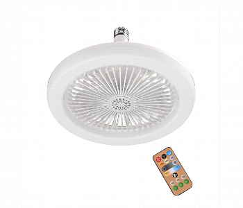 Led Multi Function Fan Light White Front View - ID 7148772