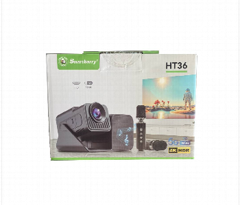 Express Delivery - Smart Berry Ht 36 4K Projector 3 In 1 With Mic  Ht36 - ID 7148790