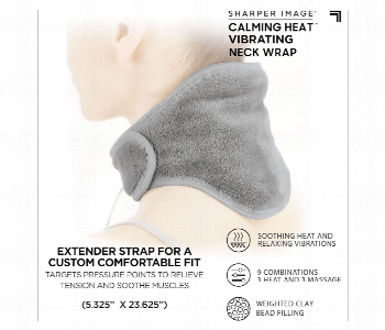 New Arrivals For Calm Heating And Massaging Neck Wrap With Vibration Therapy 3 Heat Levels 3 Massage Modes For Pain And Stress Relief - ID 7148836