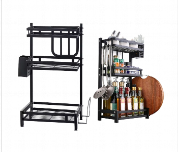 Kitchen Rack Storage Holder Spice Rack Front View - ID 7148864