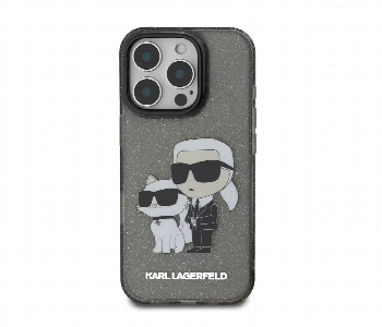 Karl Lagerfeld Glitter Hard Case For Iphone 16 Pro Max Front View - ID 7148865