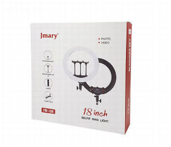 Jmary Fm 18R Photography Makeup Studio Vlog 18Inch Selfie Led Ring Light Front View - ID 7148885