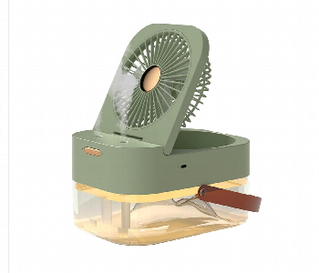 New Arrivals For Dual Spray Conditioning Fan With Night Light Green - ID 7148909