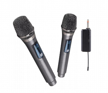 Professional Universal Dual Wireless Microphone Front View - ID 7148983