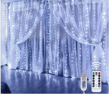 New Arrivals For Remote Controlled Led Curtain Lights White - ID 7149046