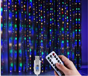 New Arrivals For Remote Controlled Led Curtain Lights Multicolor - ID 7149048