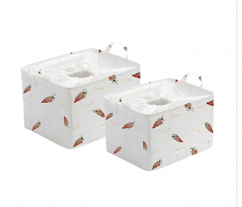 Dirty Clothes Storage Fabric Folding Loundry Basket Front View - ID 7149065
