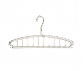 11 Hole Multifunctional Clothes Hanger White Front View - ID 7149068
