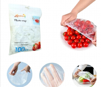 Express Delivery - 100 Pcs Disposable Plastic Food  Wrap Covers - ID 7149138