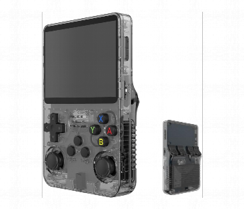 New Arrivals For R36S Retro Handheld Game Console 3.5 Inch Screen 64Gb Card 10000 Games Portable Linux Gaming Console Black - ID 7149275