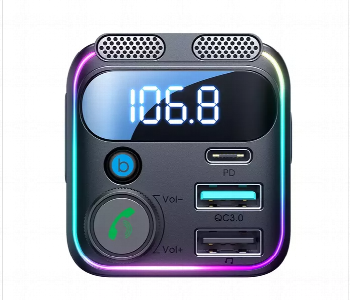Express Delivery - Joyroom 48W Dual Mic Car Wireless Fm Transmitter - ID 7149327
