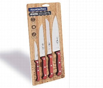 Express Delivery - Tramontina Pollywood 4Pcs Knife Set 21199781 - ID 7149436
