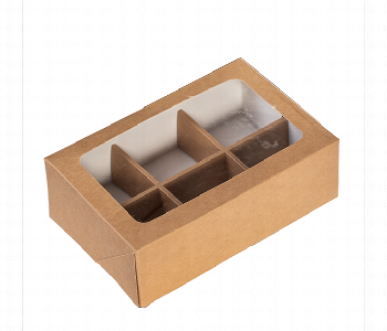 Express Delivery - Chocolate Box Brown 6 Part 25Cm X 17Cm  Cbb6P25X17 - ID 7149482