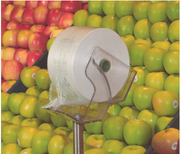 Veg Roll 1 Roll 500 Bags Q Pac  Vr1R500 Front View - ID 7149539