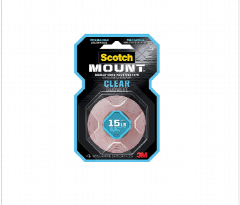 Scotch Mount Clear Double Sided Mounting Tape 410H 2.54 Front View - ID 7149542