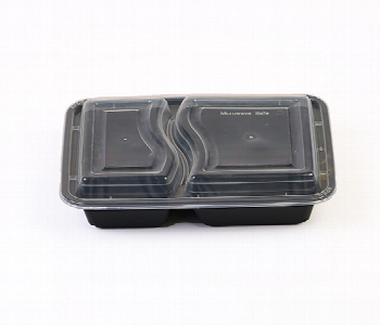 Express Delivery - Q Pac Micro Rectangle 232 2 Comp Black Base Container 1X5 Pieces  Bre232 - ID 7149553