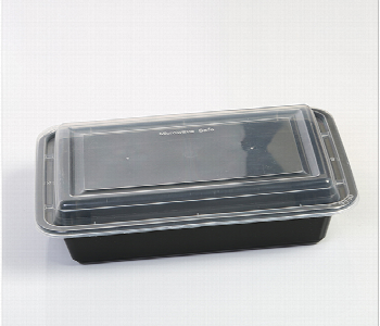 Q Pac Microwave 28 Oz Rectangle Container 1X5 Piece  Mw28Rc Front View - ID 7149569