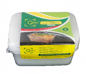 Express Delivery - Q Pac Microwave 1500Ml Rectangle Container 1X5 Piece  Mwcsq1500 - ID 7149587