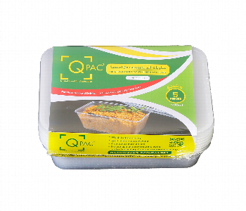 Express Delivery - Q Pac Microwave 500Ml Rectangle Container 1X5 Piece  Mwcsq500 - ID 7149591
