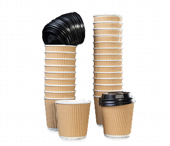Express Delivery - Q Pac Paper Cup Ripple 8 Oz 1X25 Pieces  Pc8R25 - ID 7149628