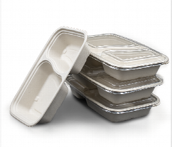 Express Delivery - Q Pac Sugarcane 32Oz 2 Comp Rect. Container With Lid 5 Pieces  Sc32Rc2C5 - ID 7149646