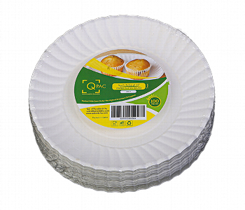 Express Delivery - Q Pac Paper Plate 7 Inch 1X100 Pieces  Pp7X100 - ID 7149712