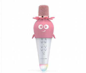 Express Delivery - Green Lion Kids Karaoke Microphone Pink - ID 7149764