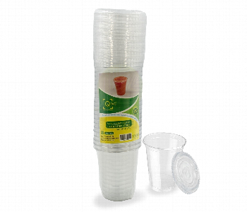 Express Delivery - Q Pac Plastic 8 Oz Clear Pet Cups With Flat Lids 1X25 Pieces  Pcp8F25 - ID 7149855