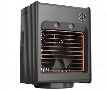 Express Delivery - Porodo Lifestyle Misting Air Cooling Fan Gray - ID 7149875