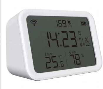 Express Delivery - Porodo Lifestyle Wifi Smart Clock Ambience Sensor - ID 7149877