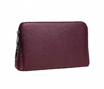Green Lion London Smart Fingerprint Pouch Dark Red Front View - ID 7149906