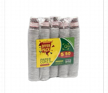 Express Delivery - Q Pac Paper Cup 2.5 Oz Offer Pack 5X50 Pieces  Propc2.5 - ID 7149961