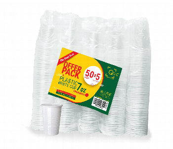 Express Delivery - Q Pac Plastic Cup 7 Oz White Offer Pack 50X5 Packet    Propgw7X5 - ID 7149967