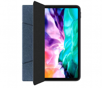 Green Lion Stand Mate Premium Leather Case For Ipad 12.9 Inch Blue Front View - ID 7149990