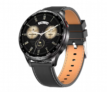 Porodo Pulse Smartwatch With Earbuds  Black Front View - ID 7150001