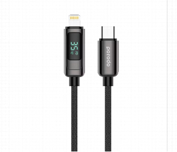 New Arrivals For Porodo 35W Braided Usb C To Lightning Cable With Power Display 1.2M 4Ft - ID 7150146