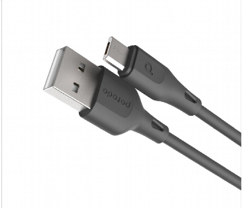 New Arrivals For Porodo Pvc Micro Usb Charging Cable 1.2M 2.4A Black - ID 7150155