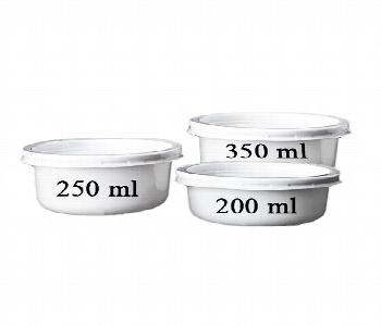 Plastic Bowl 350Ml  White Jt 1X1000 Pieces Pb350Whitejt Front View - ID 7150290