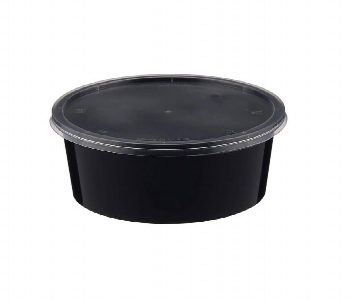 Micro Container 250Ml Black 1X500 Pieces  Mc250Mlblack Front View - ID 7150295