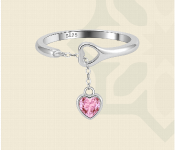 Express Delivery - The Hearts Blossom Silver Ring 7351 - ID 7150345